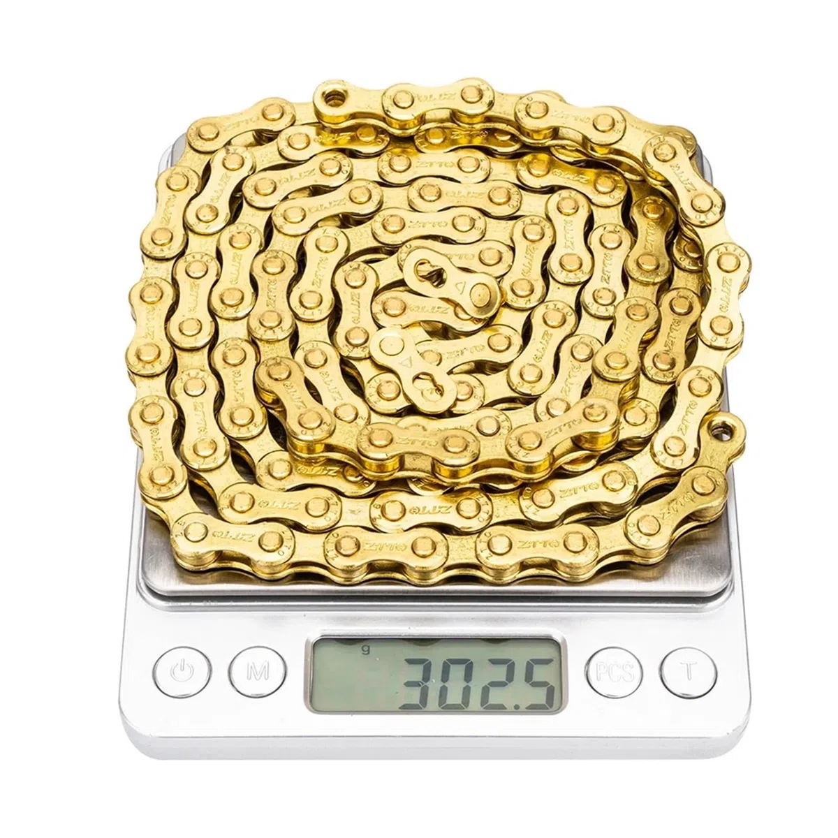 Catena for bici da strada Gold Chain 6/7/8s 9s 10s 11s 12s velocità universale corrente con maglia mancante(11s Gold SLR)