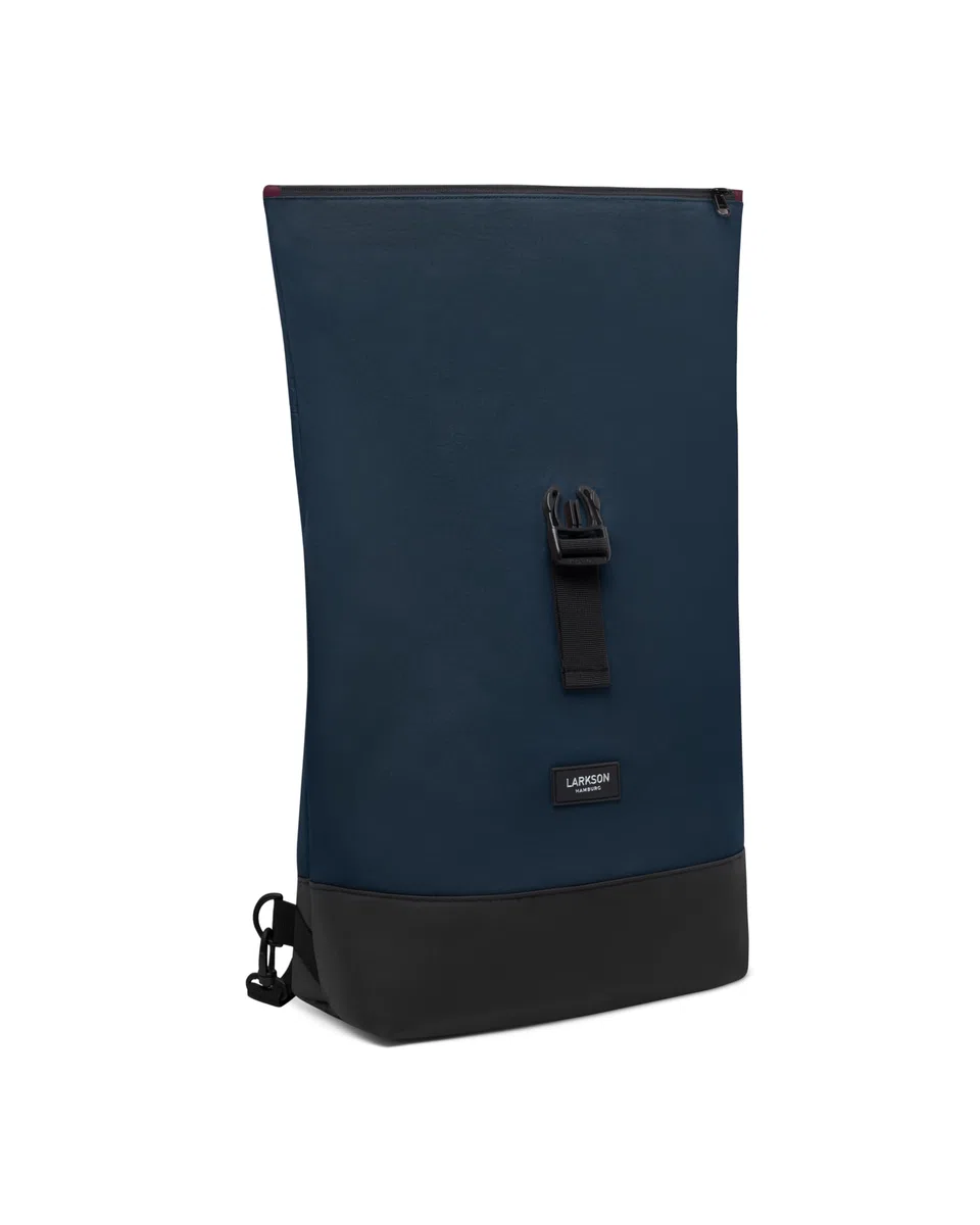 LARKSON Borse Bici Posteriore Laterali Blu Rosso - Tammo Bike - Zaino e Borsa Laterale 2 in 1 per la Bici, Realizzati con Materiale Riciclato - Idrorepellente