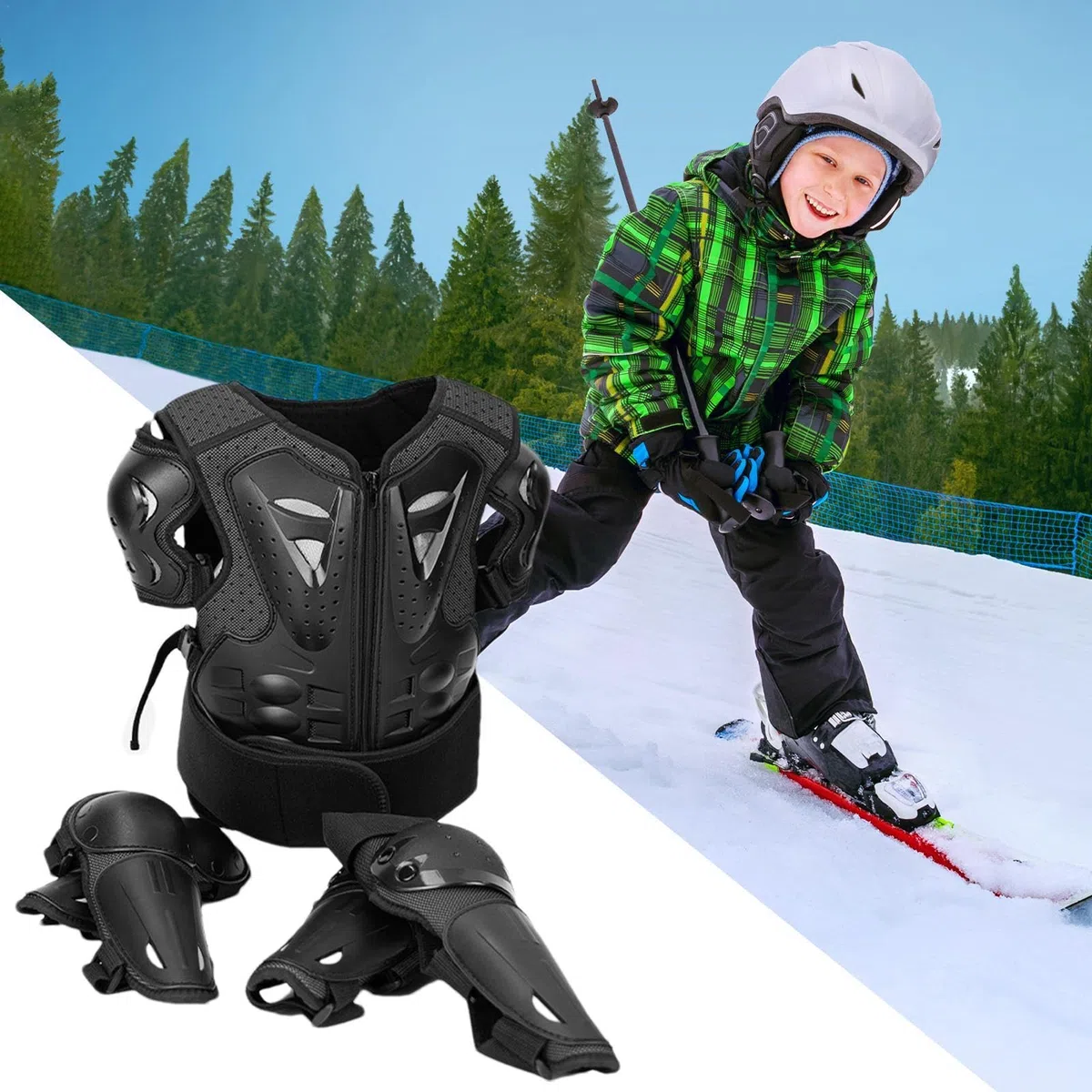 Attrezzatura da Motociclista per Bambini - Set Protettivo Multiuso | Protezioni da Equitazione Moda
