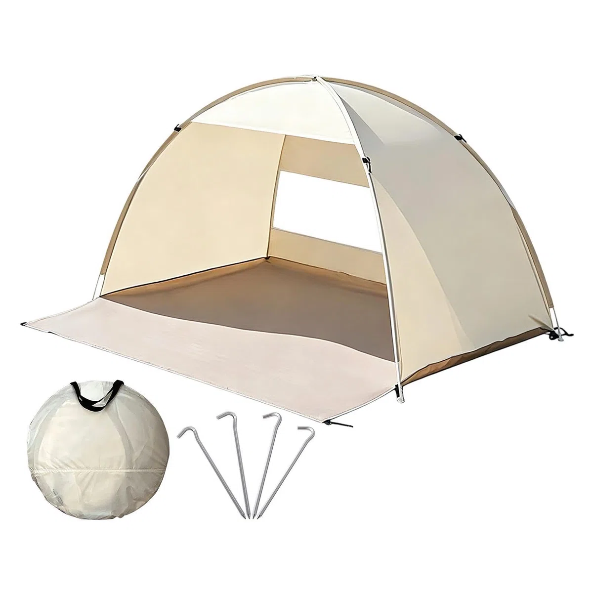 Tenda da Spiaggia Ombrellone Portatile Facile da Montare | Tenda Ombrellante per 3-4 Persone, Campeggio, Giardino, Picnic, Famiglia, Pesca, Escursionismo, Viaggio, Trekking