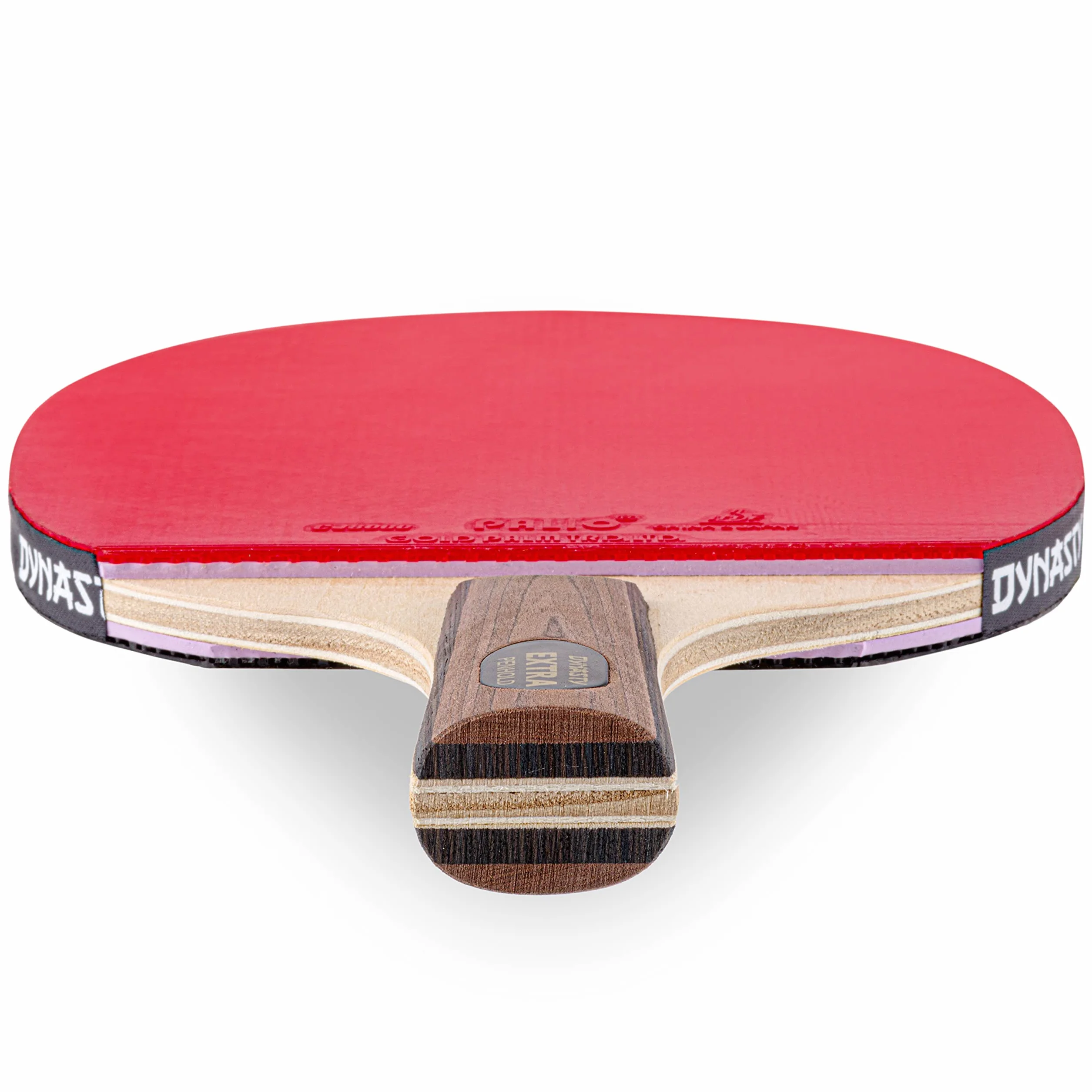 Dynasty Extra Penhold - Racchetta da ping pong con custodia, approvata ITTF in gomma, racchetta da ping pong in stile cinese