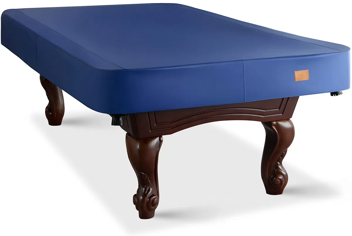 Copertura resistente in similpelle per tavolo da biliardo, impermeabile e antistrappo, per tavolo da biliardo 2,2/2,3 m (2,8 piedi/blu)