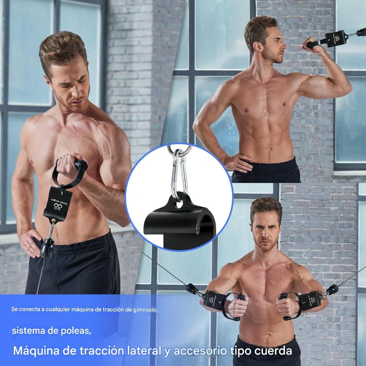 Maniglie per Esercizi in Palestra Attacchi Antiscivolo Ad Alta Resistenza | Maniglie Per Macchine A Cavi Palestra Fitness Per Atleti Donne Uomini Adulti Adolescenti Barra Per Trazioni Puleggia Res