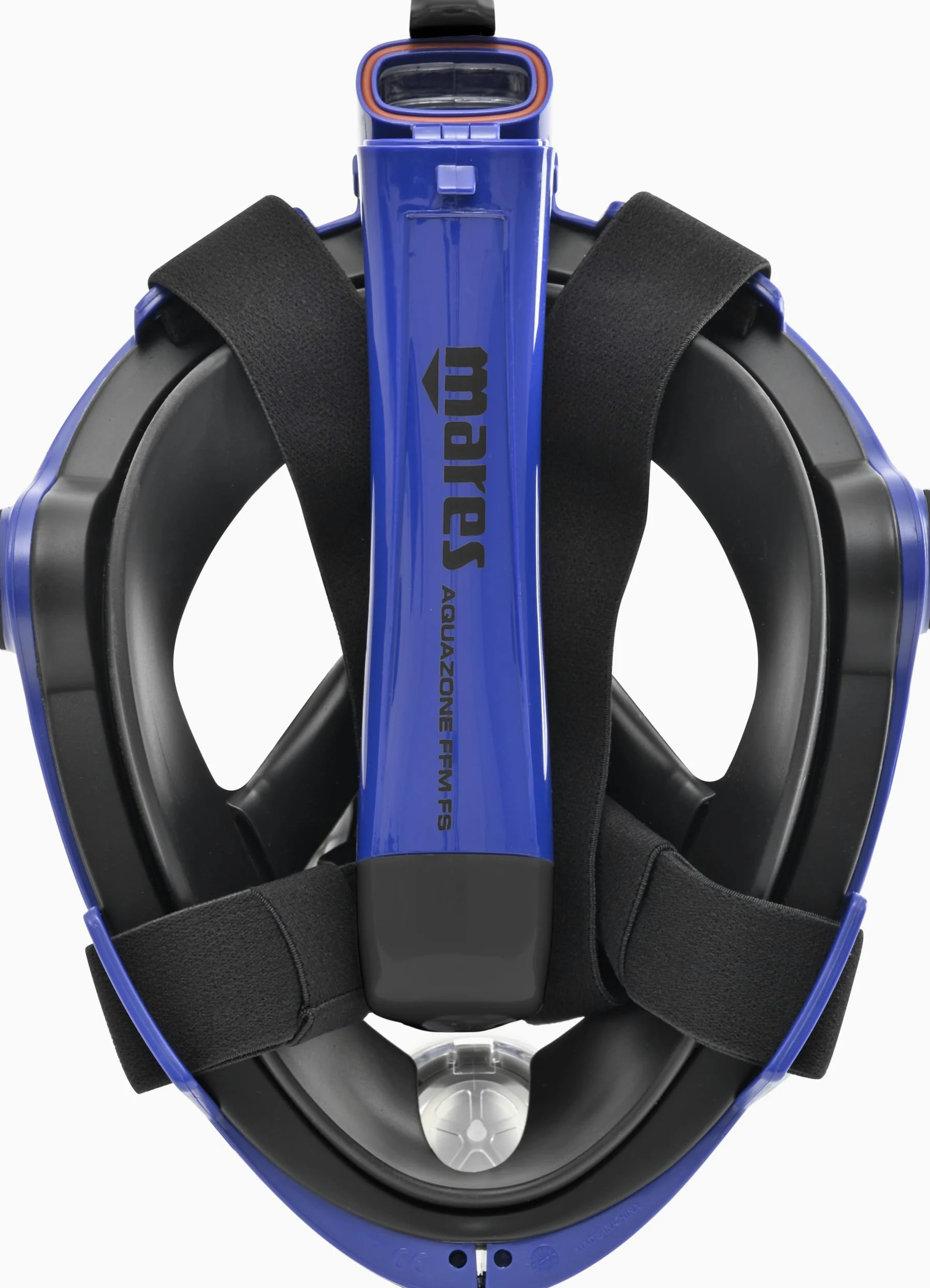 Mares Aquazone Full Face Mask - Maschera Integrale Snorkeling Adulto, Facciale in Silicone, Boccaglio Pieghevole, 3 Taglie