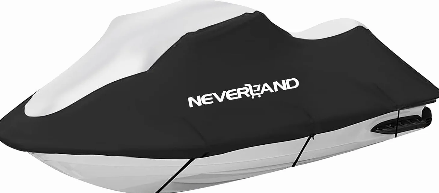 NEVERLAND Copertura per moto d'acqua adatta per moto d'acqua da 2 a 3 posti, resistente, impermeabile, con 2 prese d'aria di grado marino resistente ai raggi UV, compatibile con Yamaha Sea-Doo
