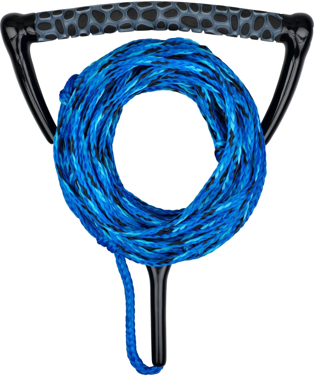MESLE Wakeboard & Waterski Corda Ergo, Impugnatura ergonomica in Schiuma Eva, Galleggiante, Lunghezza Corda di trazione con Manubrio 23 m, accorciabile a 16,7 m, con Rope Keeper