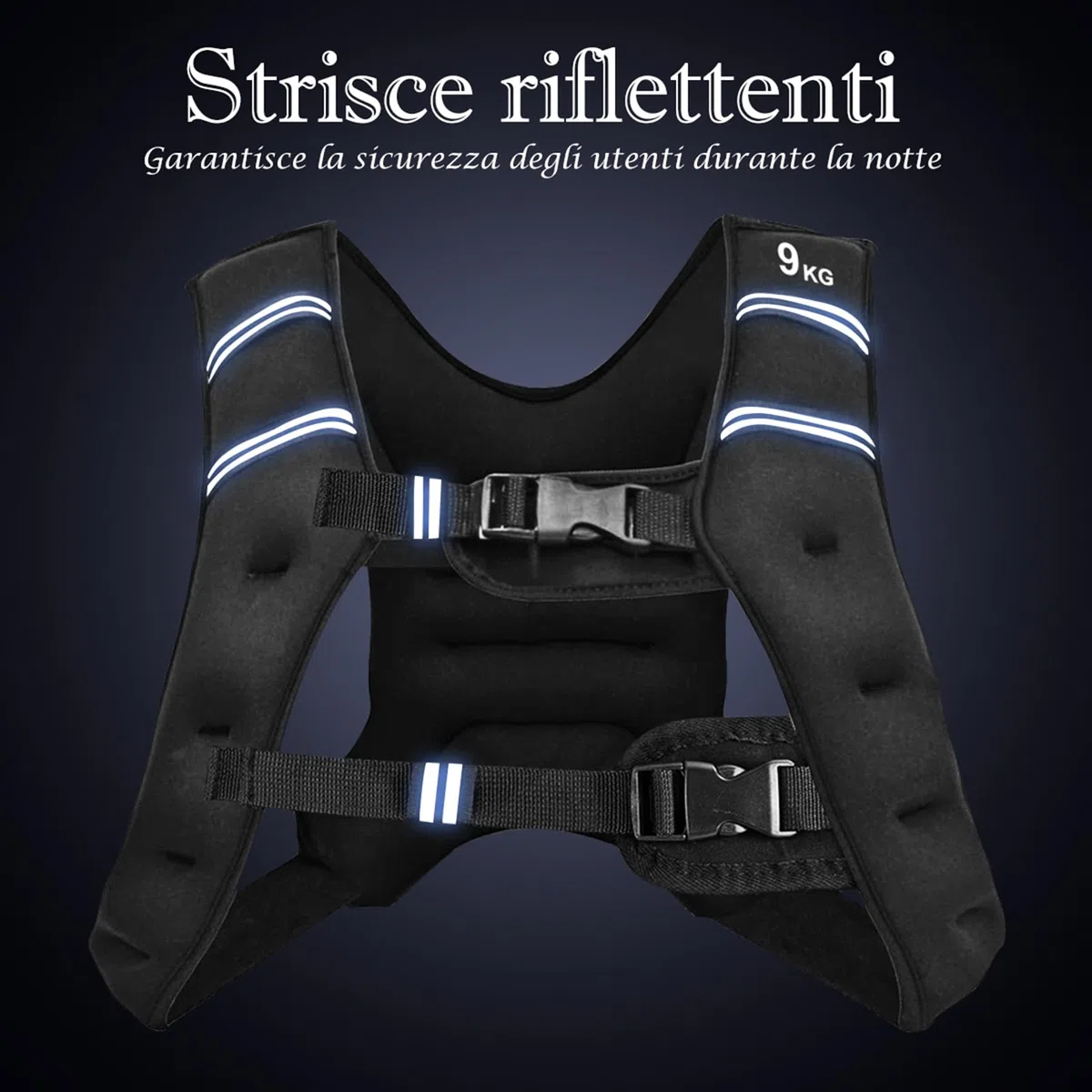 COSTWAY Gilet con Pesi, Gilet Pesi Allenamento Giubbotto Zavorrato, Universale