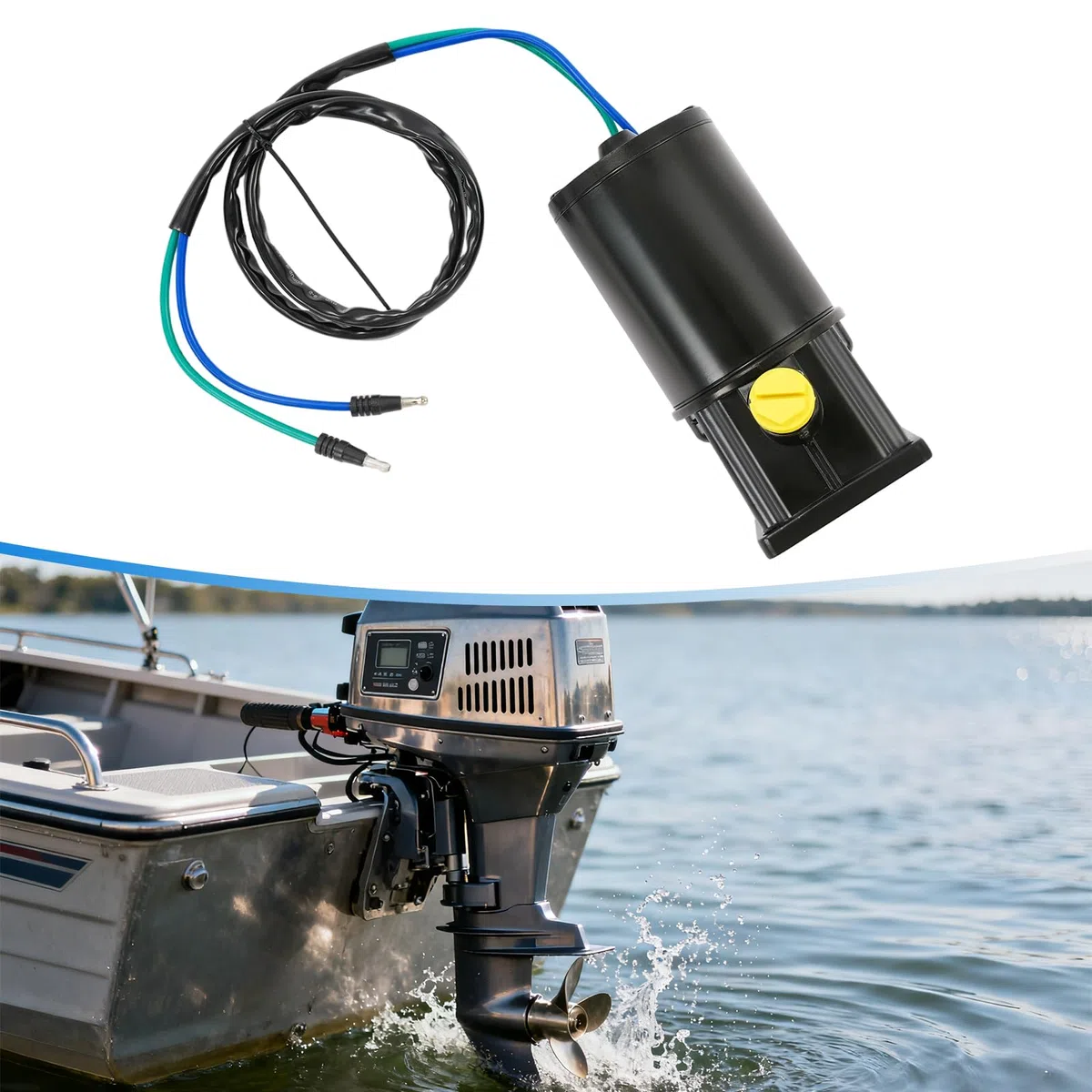 Motore di inclinazione e trim, motore di trim da 240W di ricambio per motori fuoribordo Mer-Cury a 2 tempi 40-125/4 tempi 30-120 CV adatti