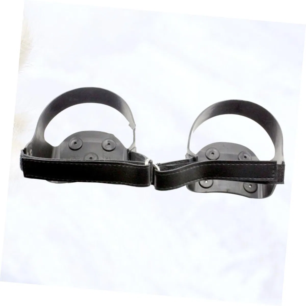 Ramponi da Ghiaccio in Silicone con Denti per Scarpe Donna Tacchetti Antiscivolo Leggeri e Resistenti con Fascia Riflettente per Corsa Arrampicata e Trekking Sicuro su Superficie