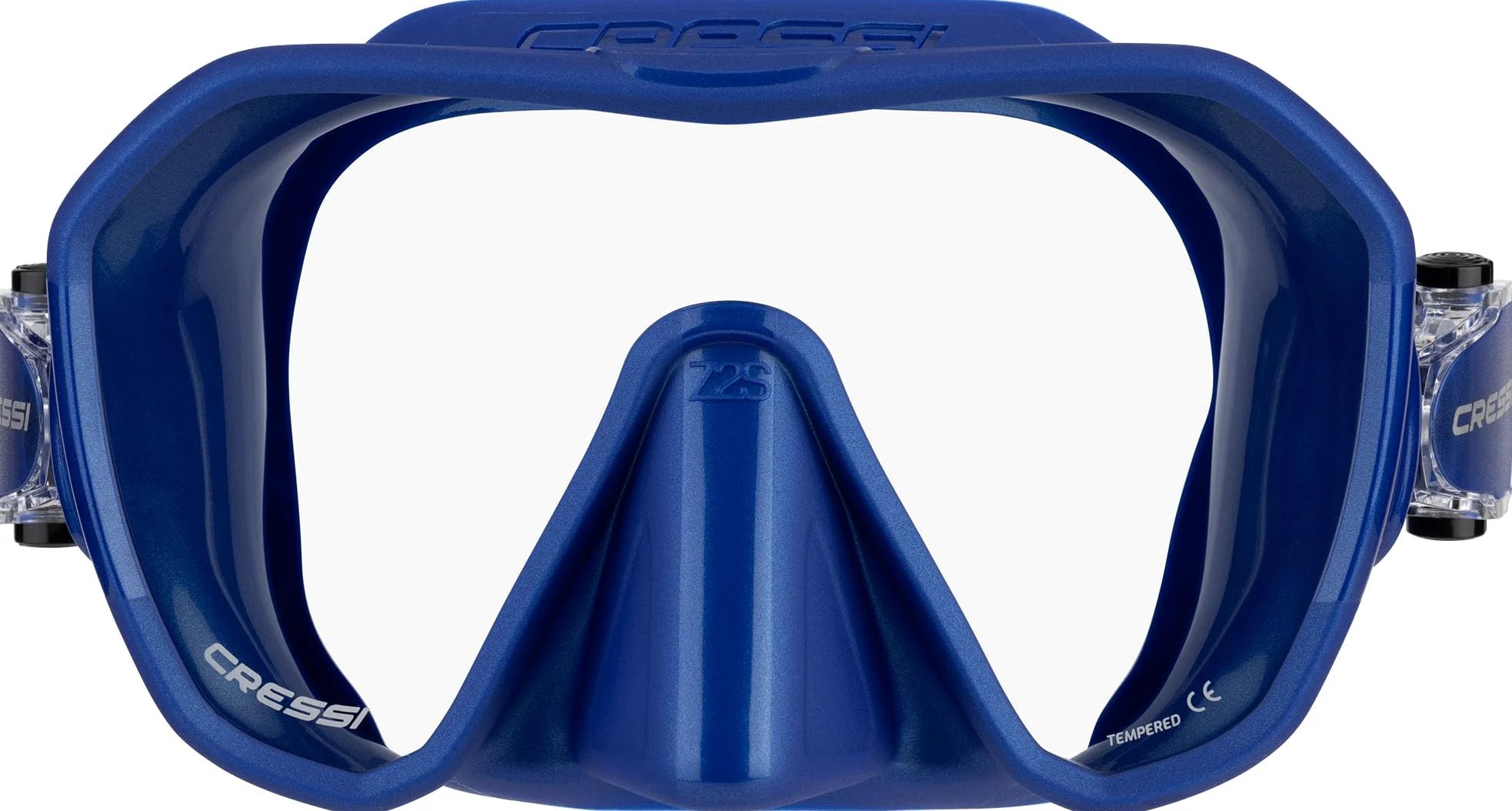 Cressi Maschera subacquea senza cornice per adulti, lente mono, volume interno basso, puro silicone morbido, ZS2: progettata in Italia da Cressi