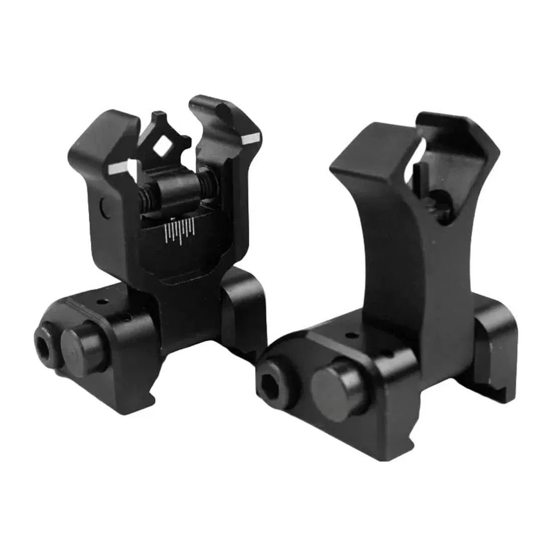 Dual Diamond Shape Flip Up Front posteriore Iron Sight Set per 20mm Rail Mount