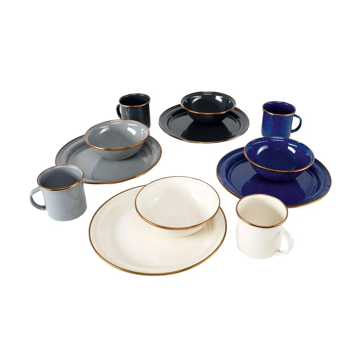 GSI Outdoors Mesa - Set da tavola per 4 persone, multicolore