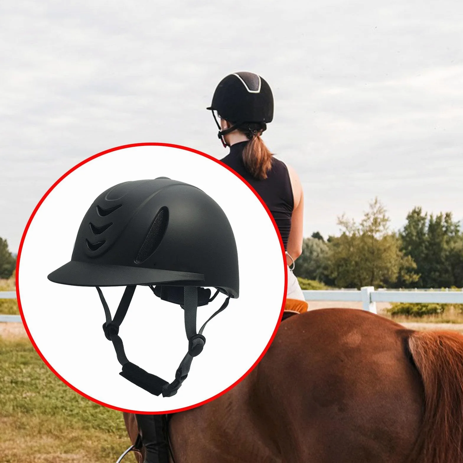 Colcolo Casco da Equitazione Starter Cappello da Equitazione Trendy per Cavalieri Cappelli Ultraleggeri Regolabili per Bambini Cappello da Equitazione