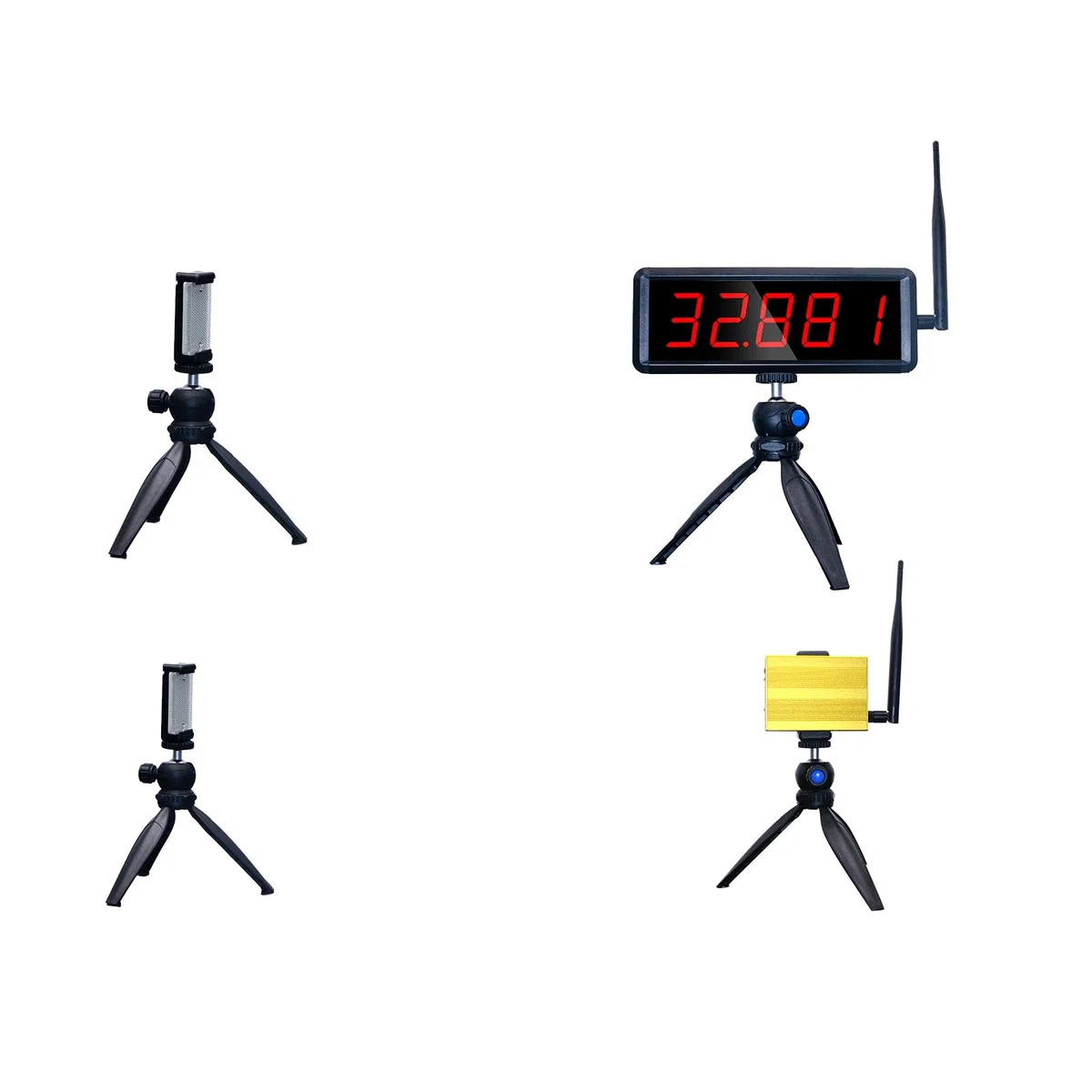 Timer Laser Wireless per Sprint, Timer Laser per Pista 40 60 Yard Dash, Race Clock Cronometro Elettronico Bici da Corsa Allenamento di Velocità Pattinaggio Pista Field Time Moto