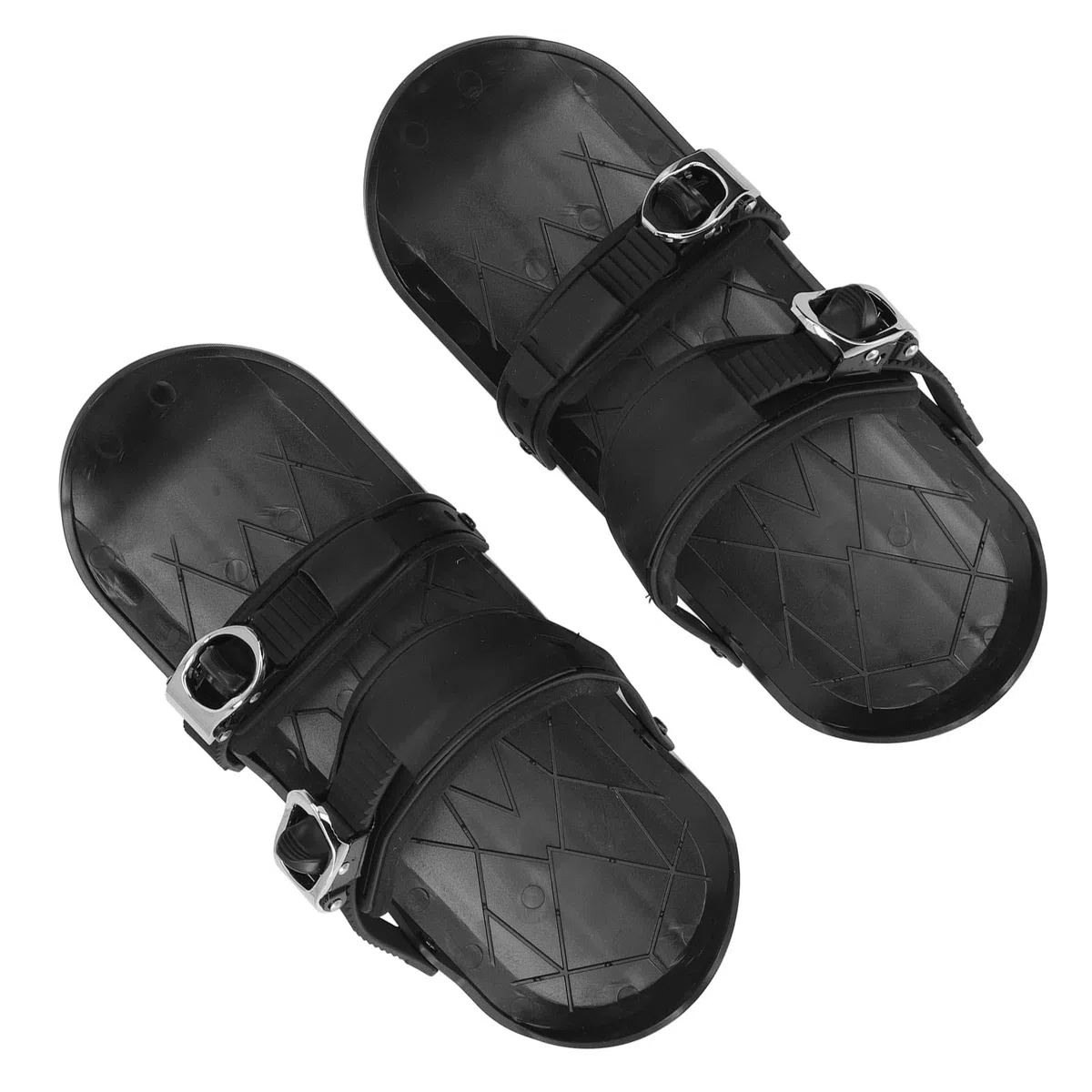 Mini pattini da sci corti, pattini da sci corti regolabili, pattini da neve invernali, lame da neve, tavole da sci, scarponi da sci all'aperto, attrezzatura da sci per sport invernali, nero