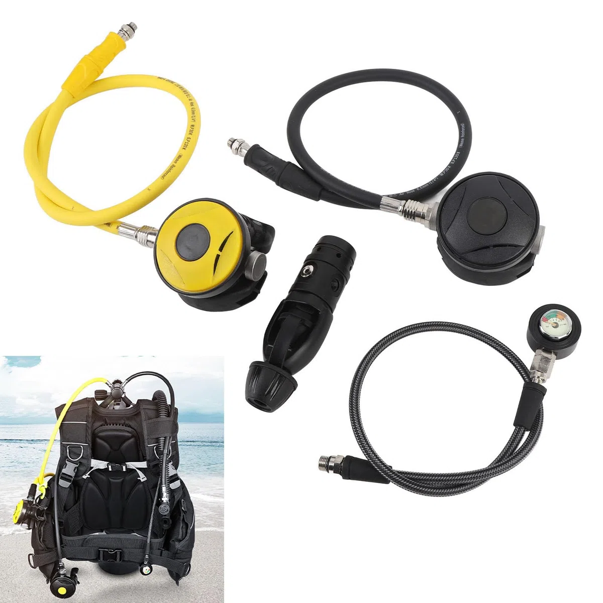 YUYTE Set Regolatore Immersione in Alluminio Premium, Prima e Seconda