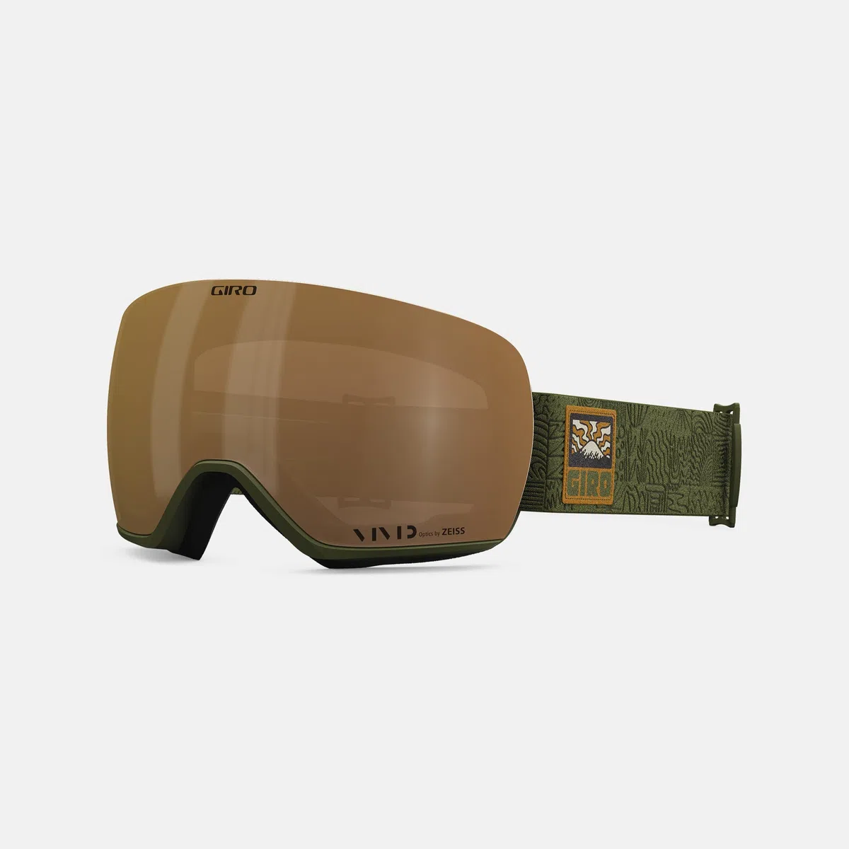 Giro Articolo Asian Fit Occhiali da Sci - Occhiali da Snowboard per Uomo - Trail Green Adventure Grid Strap con Vivid Petrol/Vivid Lenti Infrarossi