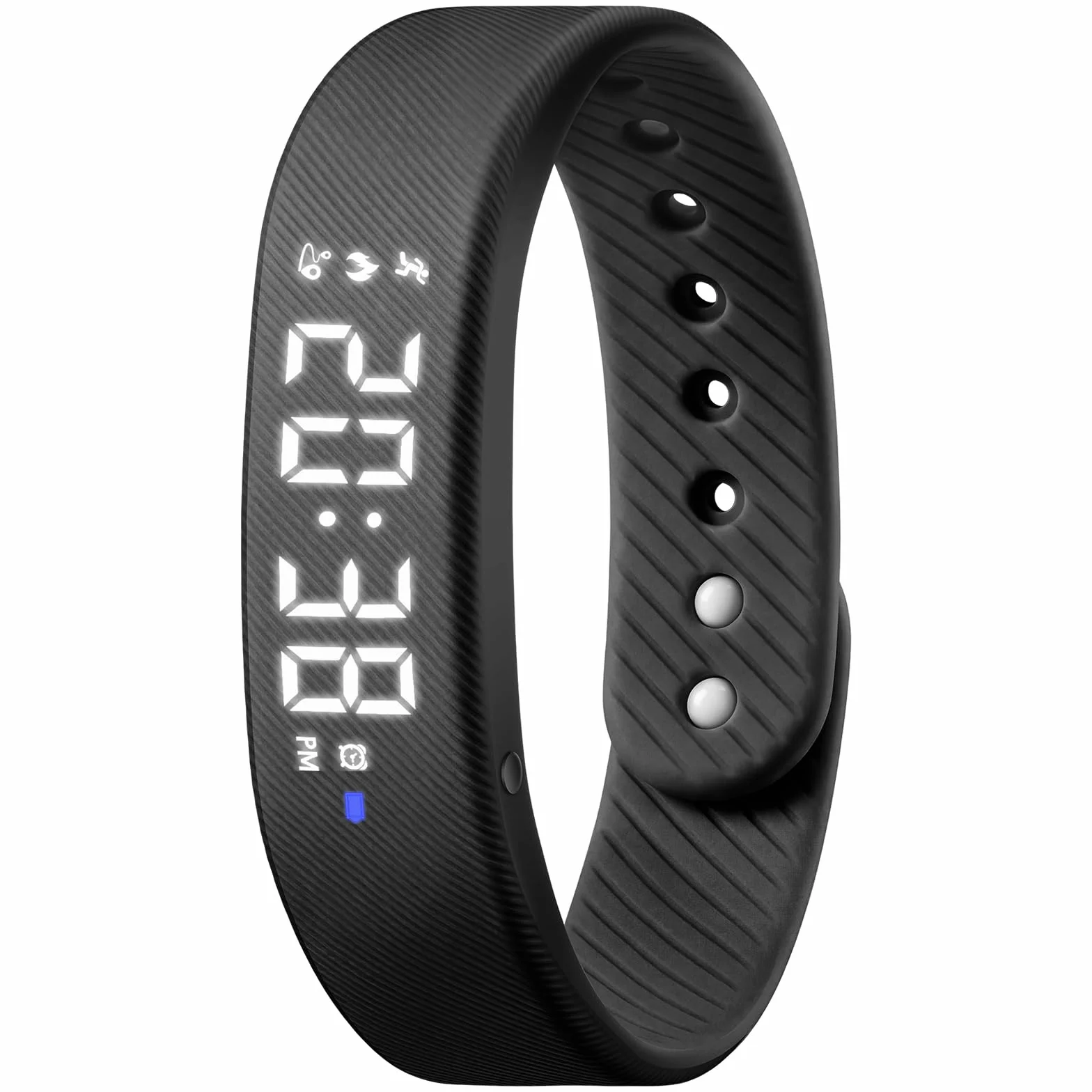 Orologio fitness tracker per bambini con contapassi, non richiede app, orologio digitale per sport all'aria aperta, per ragazzi e ragazze dai 5 ai 13 anni, con sveglia a vibrazione, cronometro