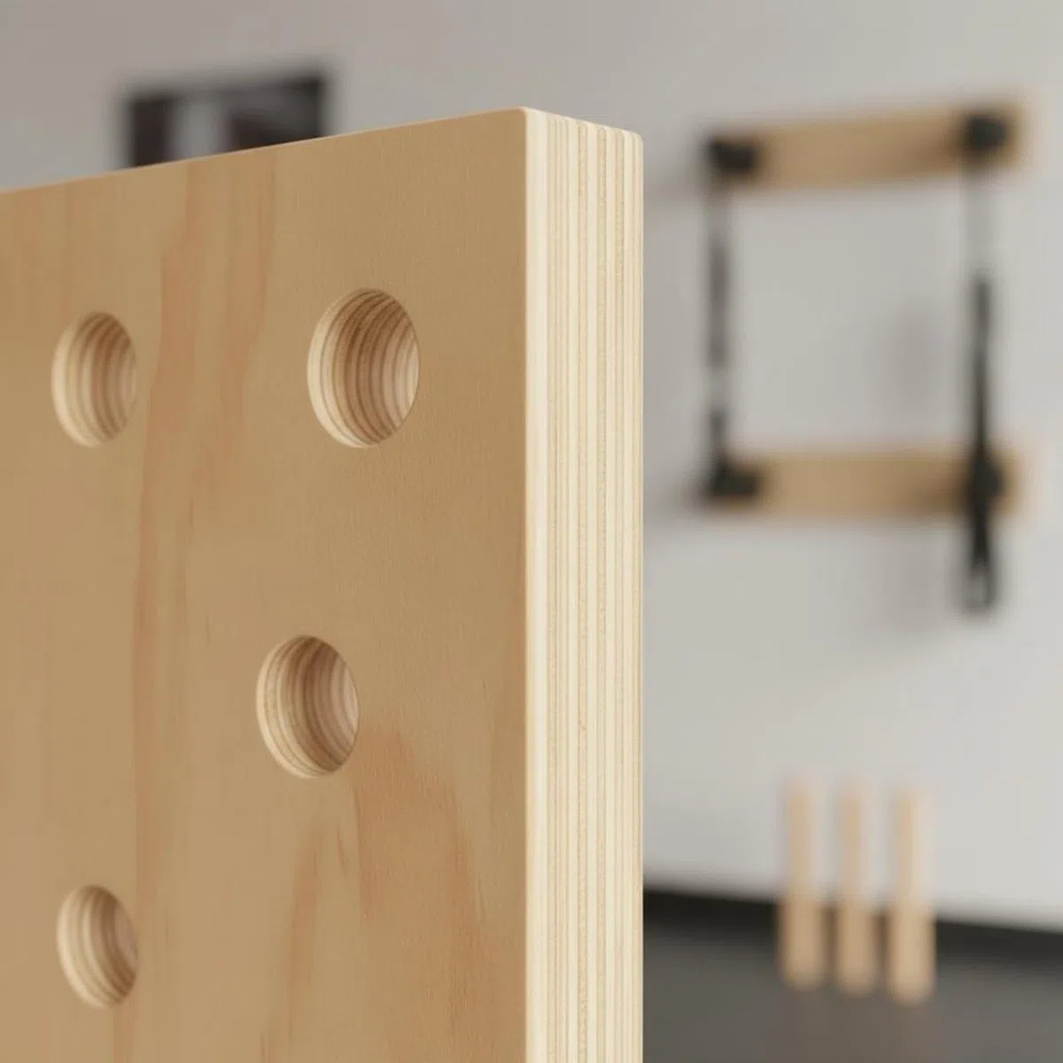 Climbing Board Tavola da Allenamento Arrampicata in Legno Multistrato Maniglie Compatta Parete Resistente Adatta a Giovani Appassionati di Fitness Spazi Ristretti Palestra Privata