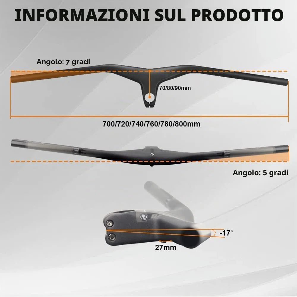 RXL SL manubrio mtb carbonio 28.6 manubrio mtb integrato riser bar manubri per bicicletta 740 * 70mm UD Opaco
