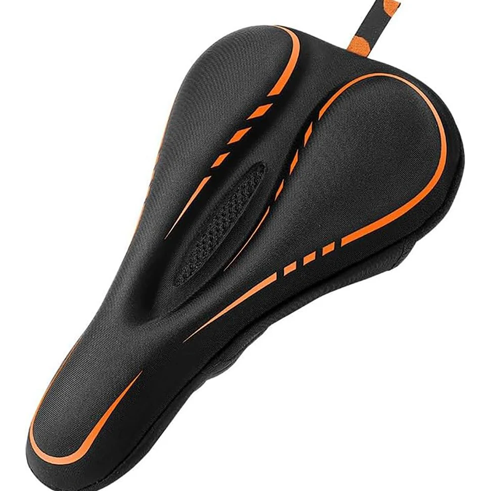 Coprisella per Bicicletta per Trek Fuel Ex 2017 2020 2022, Copri Sella Bicicletta Comoda in Memory Foam a Doppio Strato, Coprisella Bici Gel Morbido,Orange