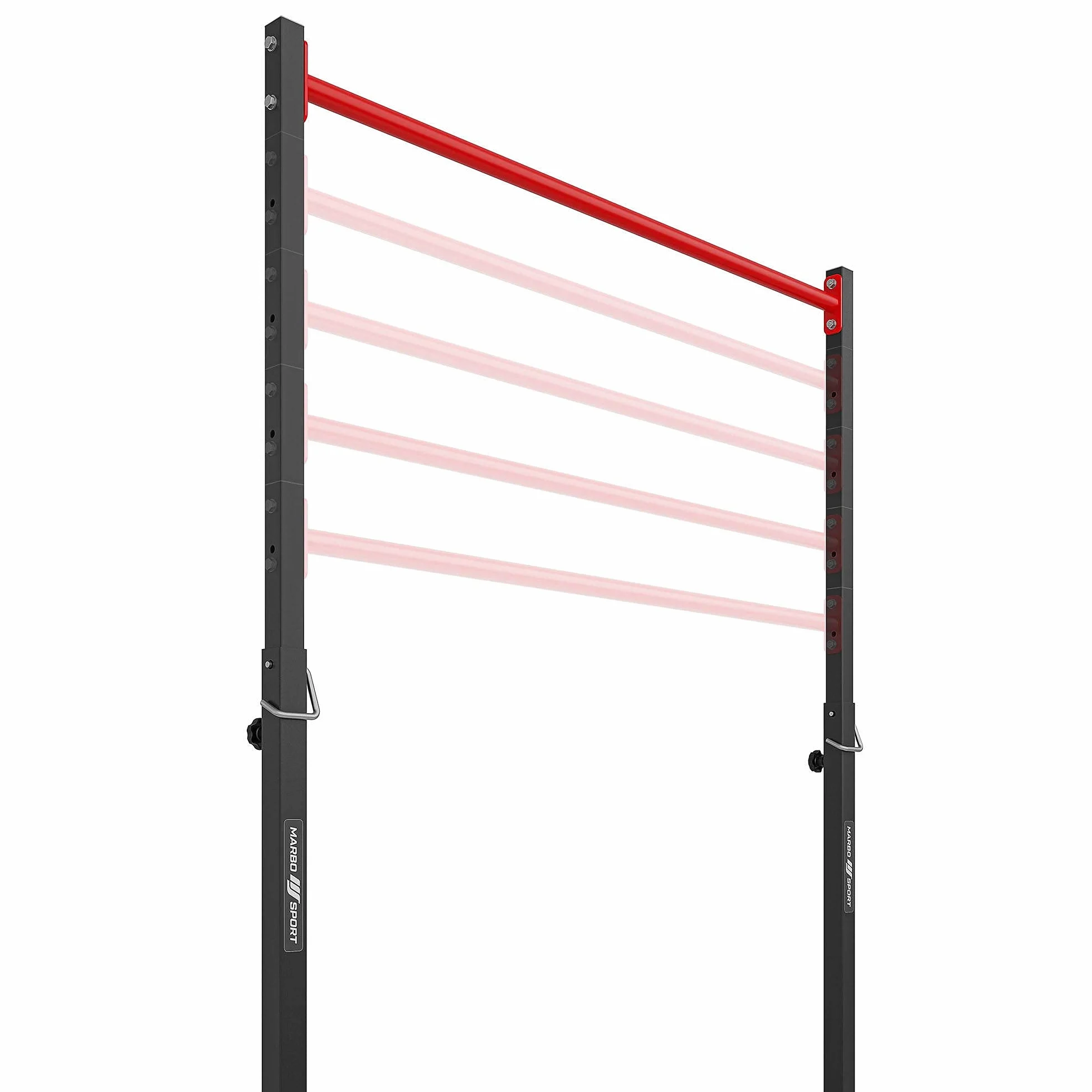 Marbo Sport - Power Tower - Multi-Palestra Stazionaria MH-D203 con Barra per trazioni, Stazione di Immersione e Regolazione in Altezza - attrezzi palestra casa, fitness - Prodotto in EU