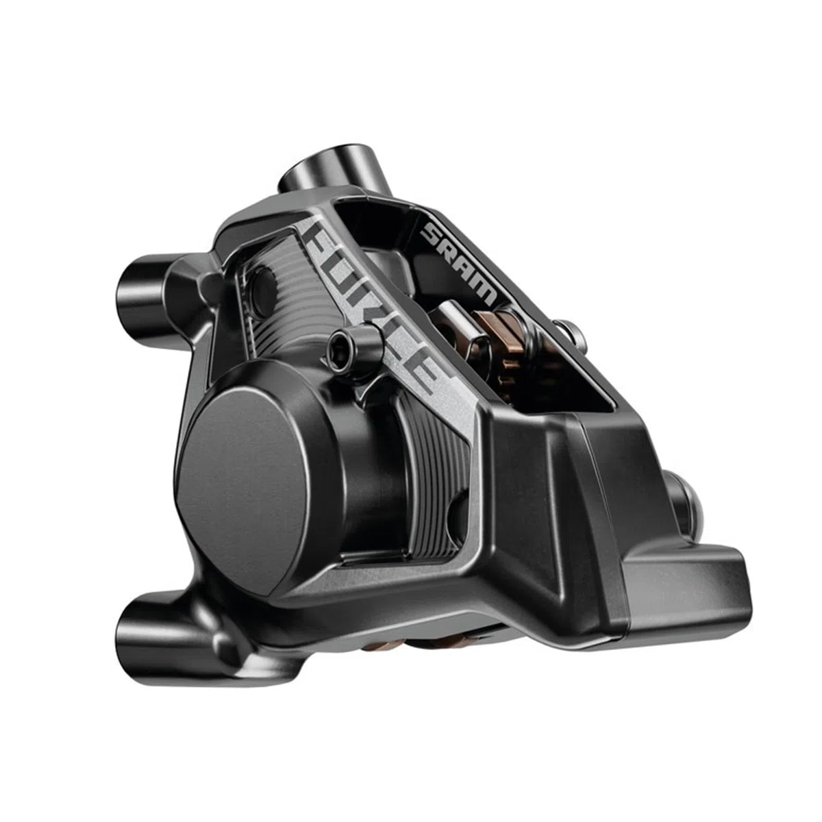 SRAM Force AXS E1 - Pinza Freno a Disco Piatta (Senza Tubo), Anteriore/Posteriore, Nero, con pastiglie