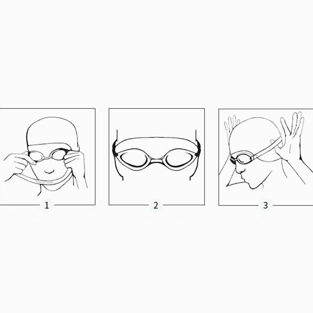 Occhialini da Nuoto - Occhiali antiappannamento con Protezione antiappannamento con Protezione UV Occhiali da Nuoto in Silicone Morbido(3-Pack)