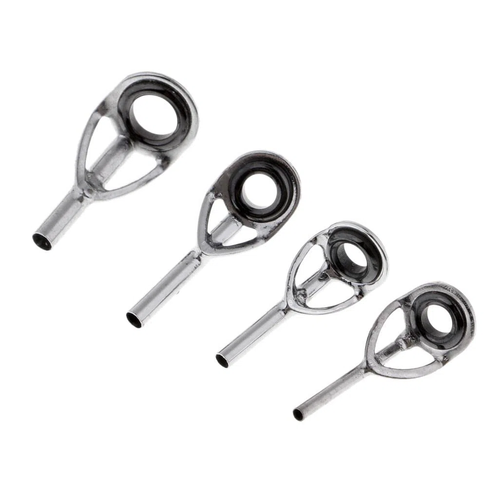 perfk Kit di Riparazione per Anelli in Acciaio Inossidabile per Guide di Canne da Pesca in Acqua Salata da 49 Pezzi, Accessori Fai da Te per Canne di Varie