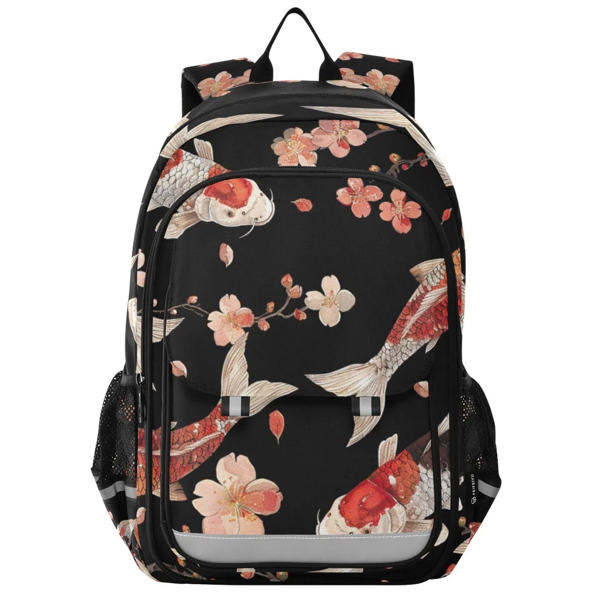 Fiori Di Pesce Koi Elegante Nuoto Zaino Scolastico per Studenti,Zainetti per Bambini e Ragazzi,Ideali per La Scuola Viaggi