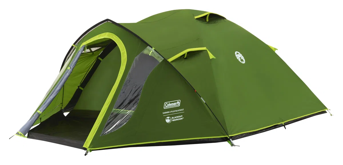 Coleman Darwin Tenda a cupola compatta e leggera, per 2-4 persone, modelli con camera da letto oscurata, tenda da campeggio, festival ed escursionismo, impermeabile 4500 mm, con telo di fondo cucito