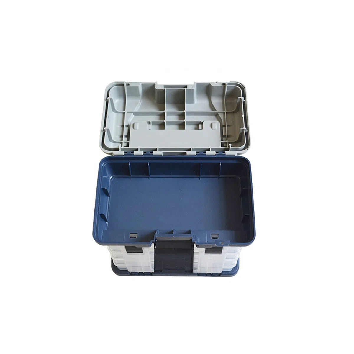 Scatola portaoggetti portatile for attrezzi da pesca, scatola porta accessori for attrezzi da pesca con maniglia, scatola porta esche, adatta for la pesca in barca in mare aperto e la pesca in