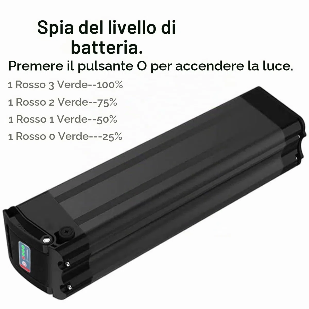 Batteria per Bici Elettrica 36V/48V 15.6Ah/18Ah/21Ah con Caricabatteria,per motore da 250W 500W 1000W 1200W, per MiFa Rex Prophete Aldi/Phylion/XH370-10J Bike e altre bici (48V 15.6Ah)