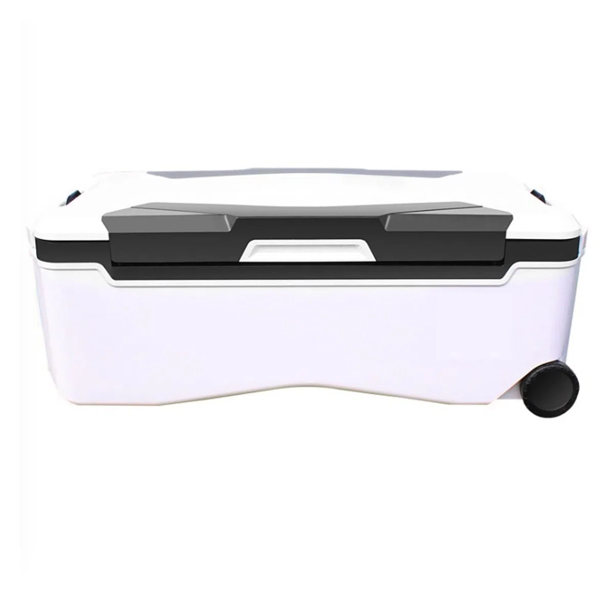 Scatola da Pesca 48L/66L/85L Super incubatrice per Pesca in Mare Scatola da Pesca Frigorifero Scatola da Esterno di Grande capacità con Ruote (85l Nero)