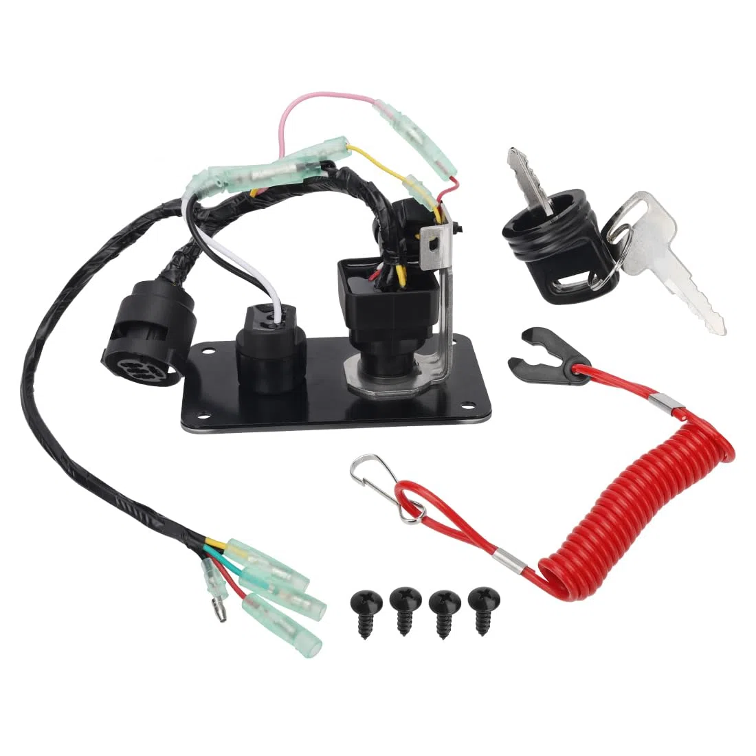 Pannello accensione principale con chiave per fuoribordo Yamaha 2T/4T con cablaggio 10 pin