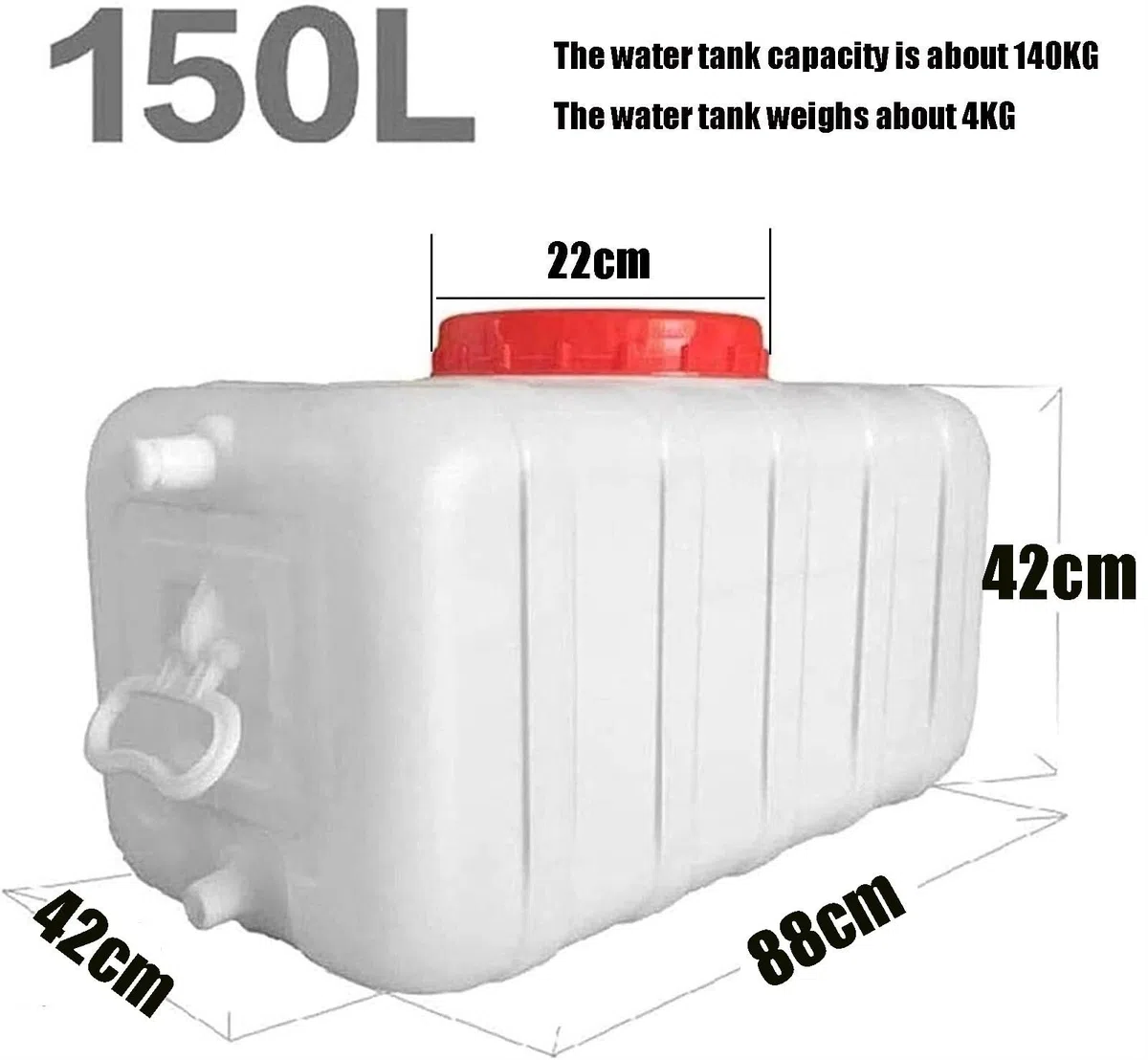 Contenitori d'Acqua Stoccaggio d'Acqua Domestico Portatile Addensato Serbatoio dell'Acqua con Rubinetto for attività All'aperto in Campeggio, Escursionismo, Arrampicata