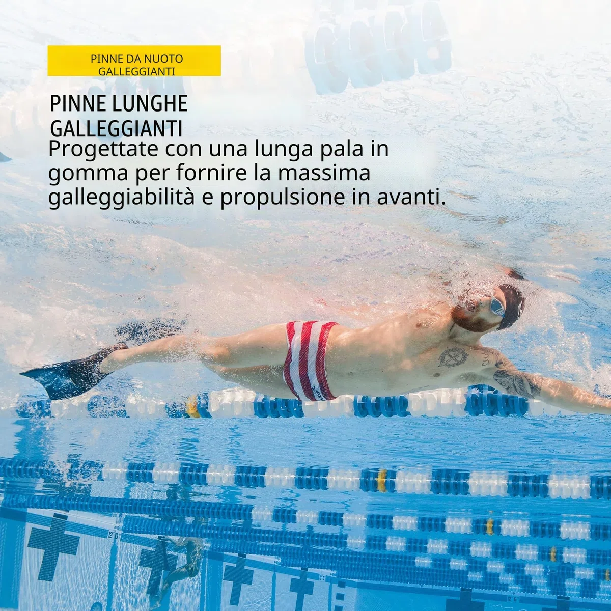 Finis Long Floating Pinne da Nuoto, Unisex Adulto