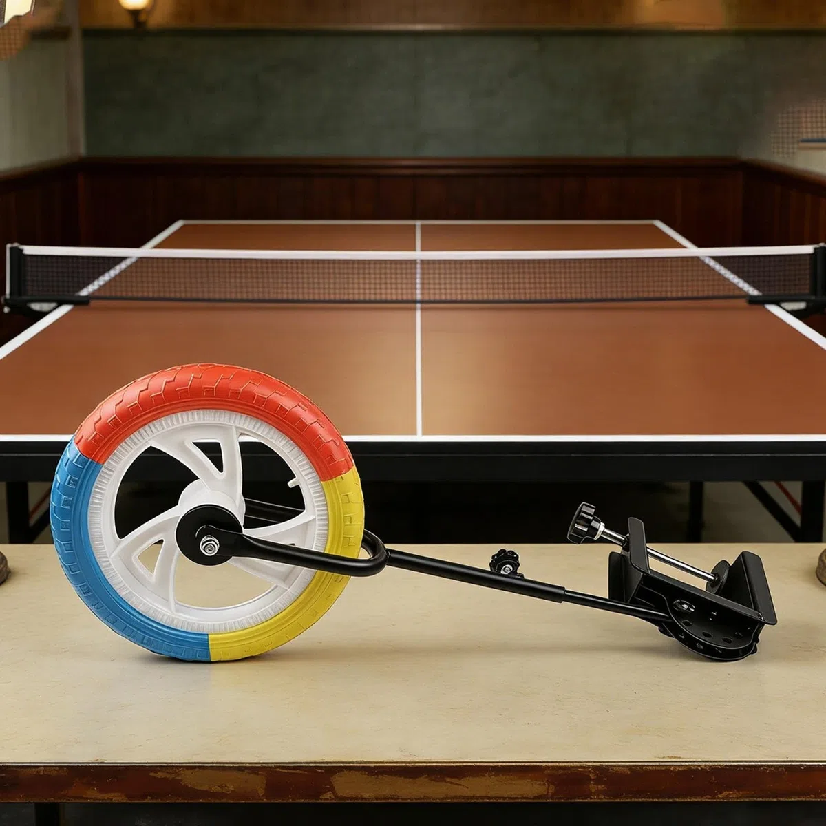 Attrezzo da ping pong regolabile, per allenamento Topspin, retrattile, con morsetto di fissaggio, dispositivo per esercizi di coordinamento, per principianti e avanzati