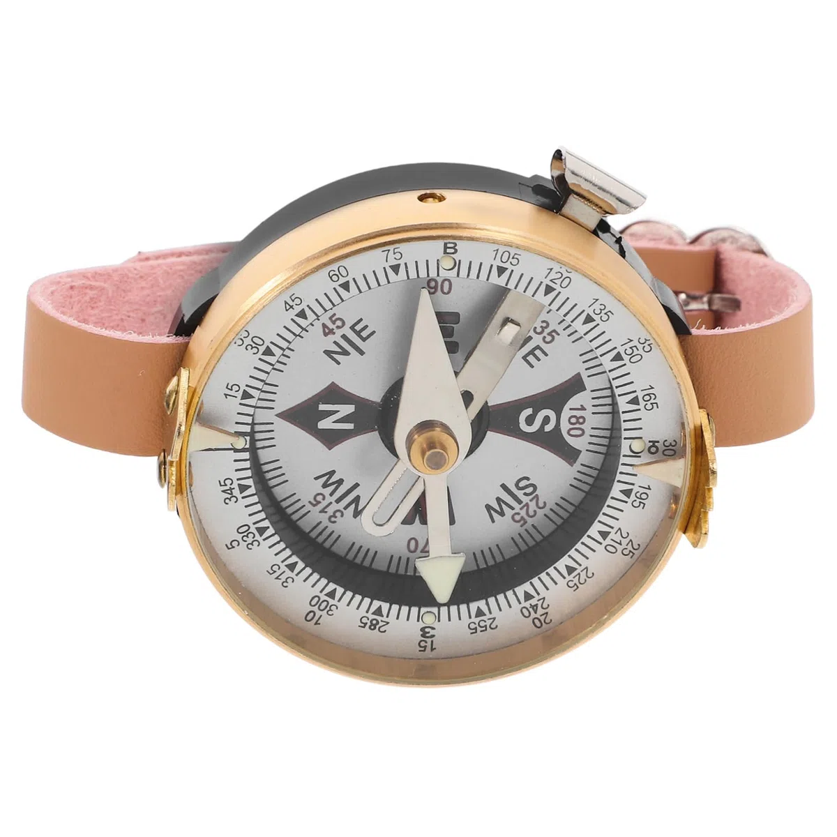 Yardwe orologio bussola orologio della bussola orientamento bussola tascabile attrezzatura da campeggio bussola marina bussola da escursionismo portatile fornitura campeggio Metallo