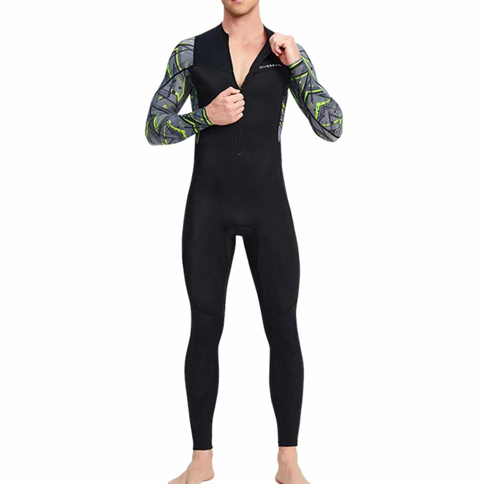 predolo Muta in Neoprene Da Uomo, Muta Da Sub Completa con Cerniera Frontale per Immersioni, Snorkeling, Surf, Nuoto