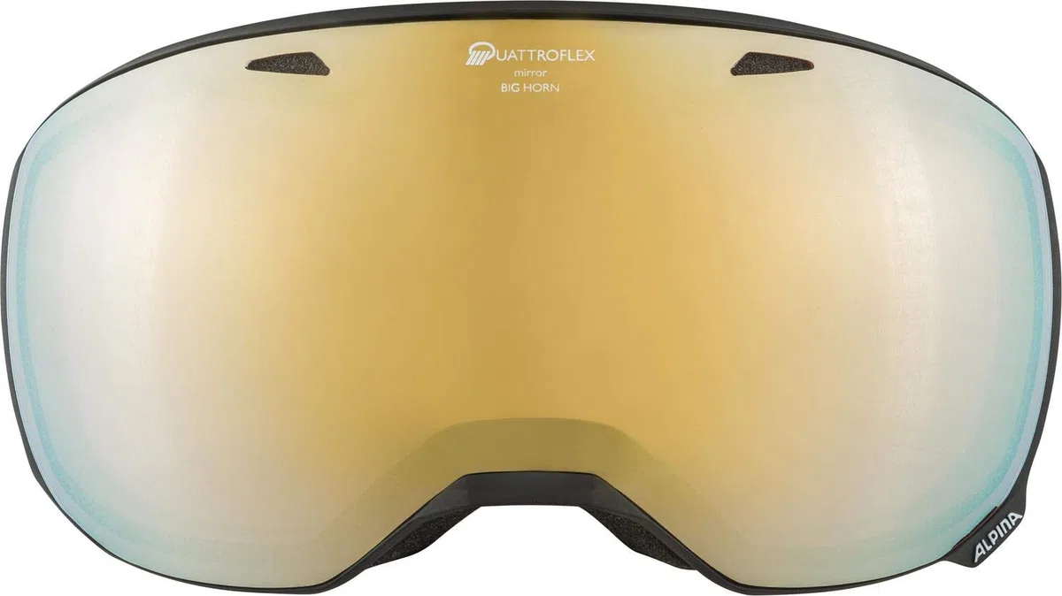 ALPINA Unisex - Adulti, BIG HORN Q-LITE Occhiali da sci, black matt, One Size