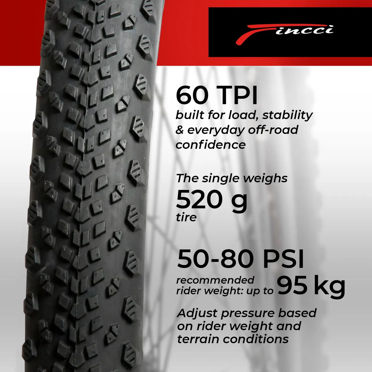 Fincci Kit 2 Copertoni Gravel 700x40c (42-622) – Pneumatici Pieghevoli per Bici Ibrida, Adventure e Touring – Protezione Antiforatura 1mm, 60 TPI – Ideali per Sterrato, Asfalto e Bici Elettrica