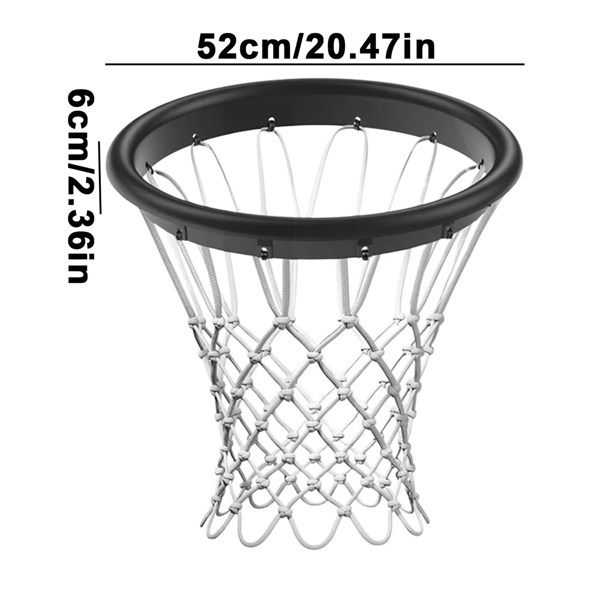 Rete da basket – rete sportiva resistente per tutte le stagioni, soluzione universale per il canestro | Utilizzabile a lunga durata nei sportivi, nelle scuole di club, nei parchi, nei parchi e