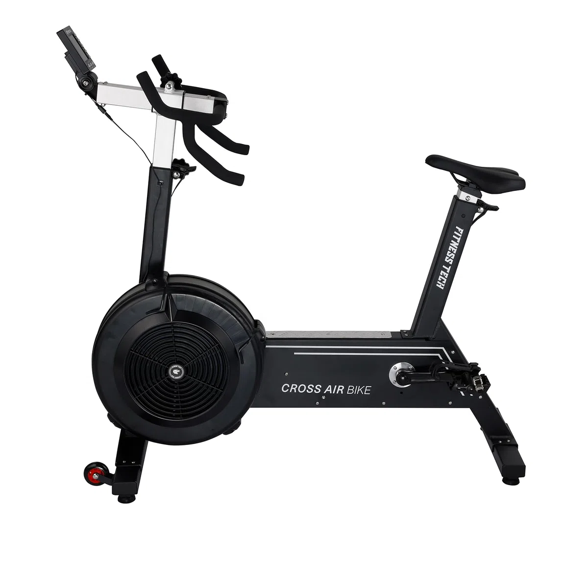 Air Bike Cross Trainer con Resistenza ad Aria e 10 Livelli | Assault Bike Home Gym con Display Bluetooth, Cardio Total Body fino a 300 kg
