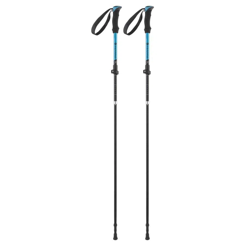 Ferrino Ortles, Bastoncini da Trekking Unisex Adulto, Azzurro, 115-135 cm-Piegato 40 cm