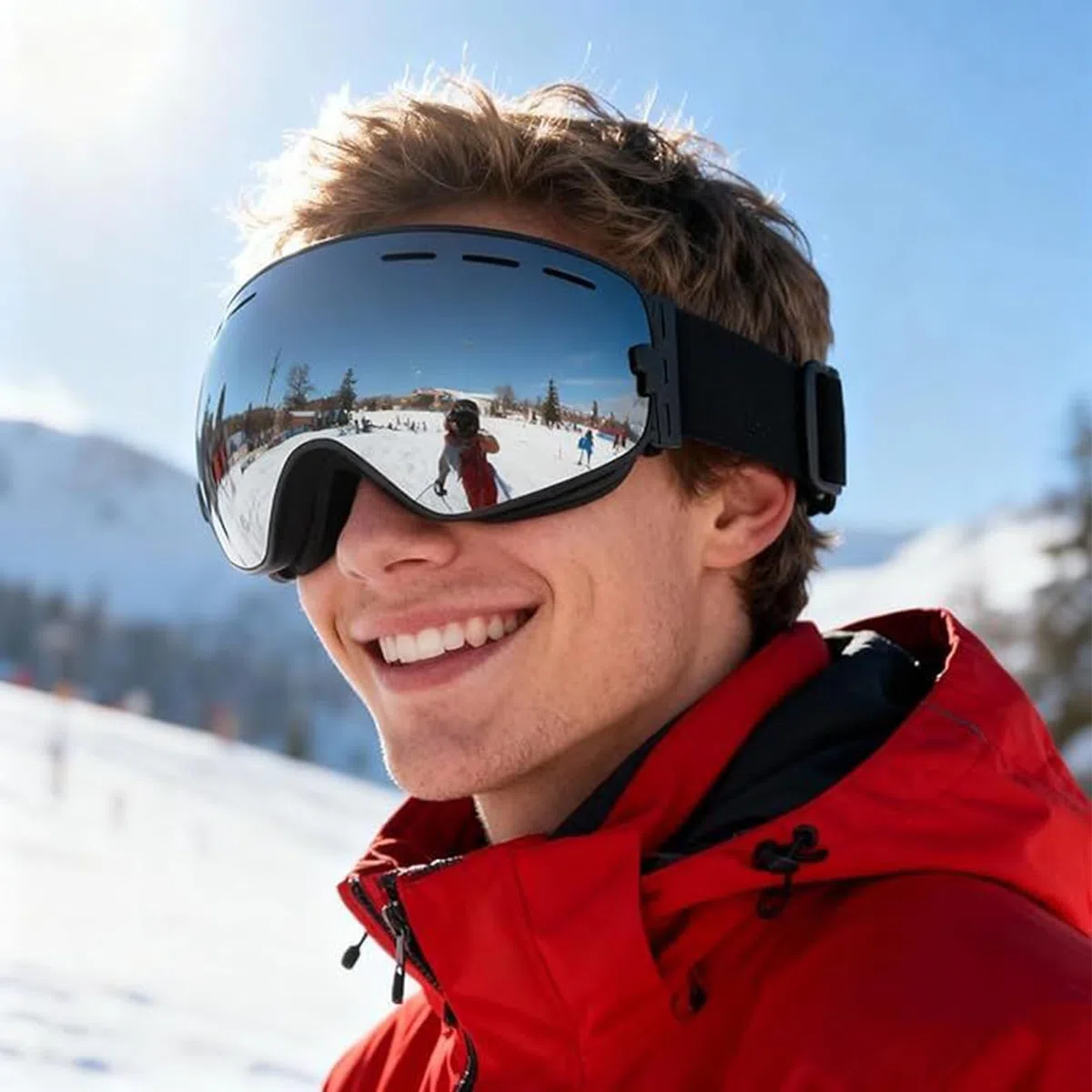Occhiali da snowboard - Occhiali antiappannamento, occhiali sportivi invernali | Attrezzature di protezione per sport all'aria aperta, sistema di protezione per gli occhi per snowboard, sci, per