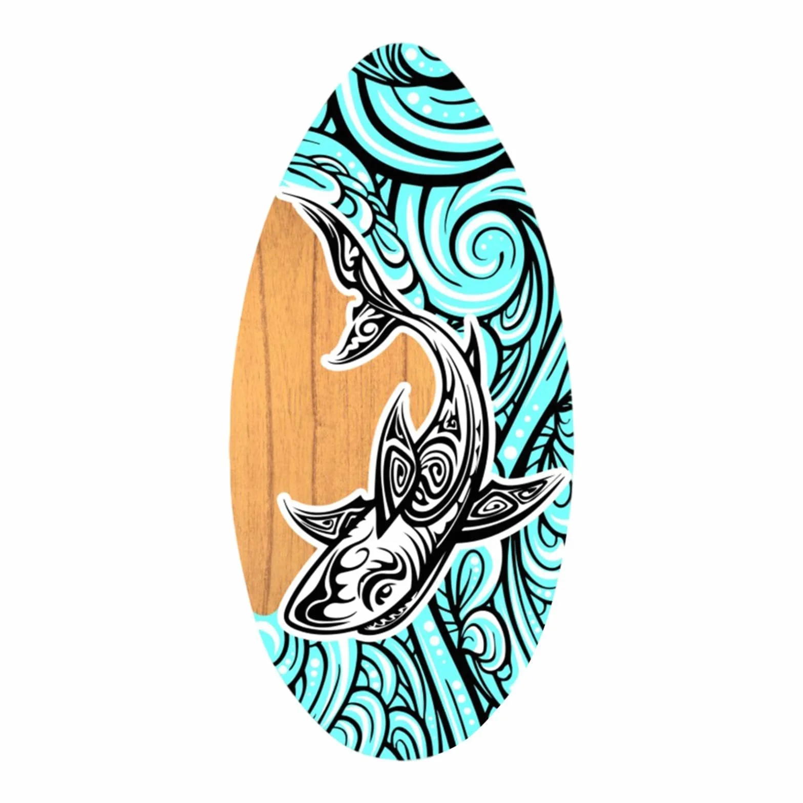 Baoblaze Skimboard Skimboard in Legno Skimboarding 35 Pollici Sport Acquatici Tavola da Surf Spiaggia Sand Board per Ragazzi Ragazze Adolescenti Adulti
