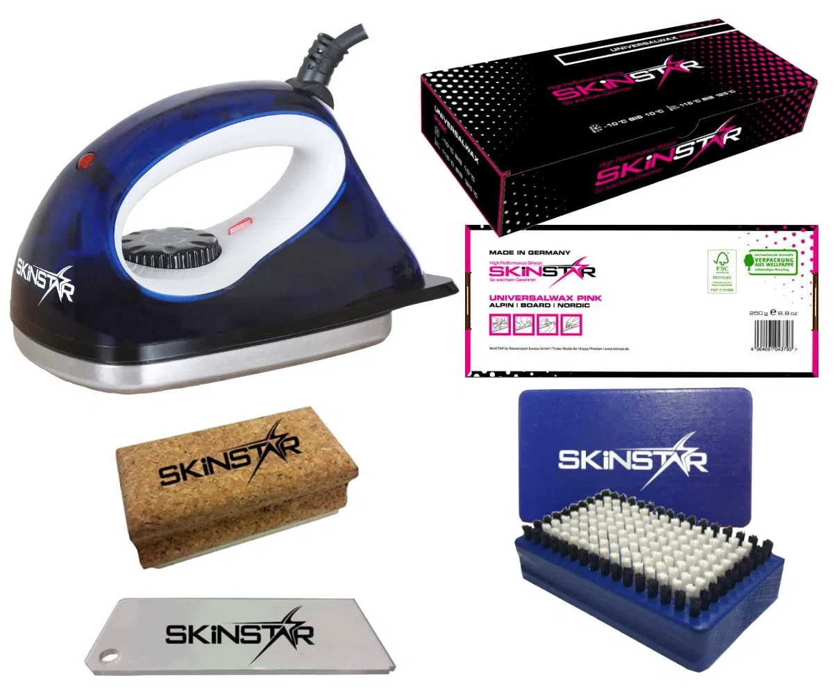 Skinstar Sciolina-Start Set 5-teilig con Ferro da Stiro - Alpino+Nordic+Tavola