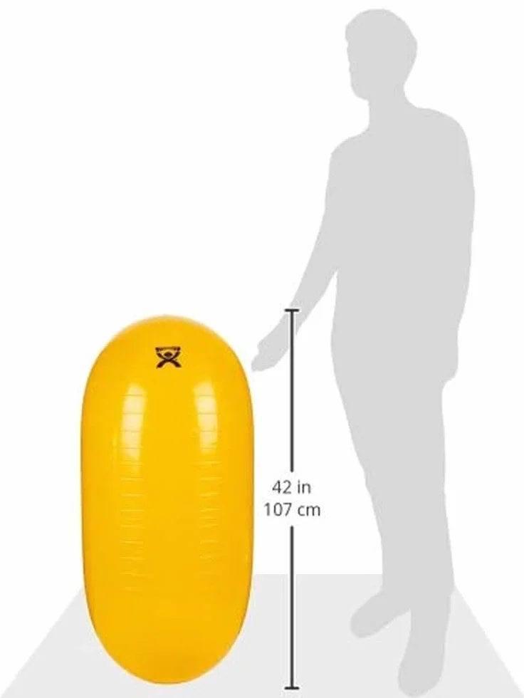 Cando W67194 Rullo Dritto Gonfiabile, Giallo, 40 X 90 cm