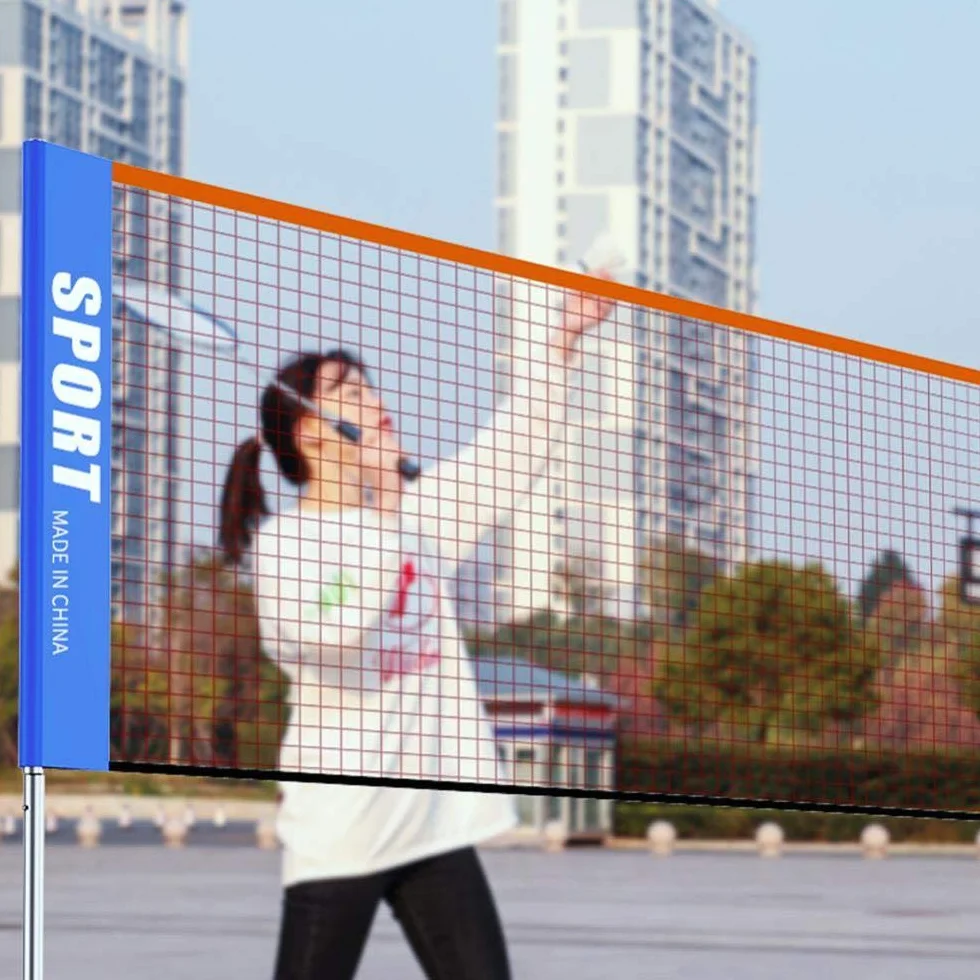 Telaio per Rete da Badminton Telaio per Rete da Tennis Portatile Standard per volano Pieghevole per Esterno Regolabile in Altezza